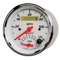 Picture of AutoMeter Gauge Tach/Speedo 3-3/8in. 120MPH & 8K RPM Elec. Program. Arctic White