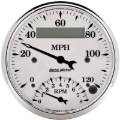 Picture of AutoMeter Gauge Tach/Speedo 3-3/8in. 120MPH & 8K RPM Elec. Program. Old Tyme Wht