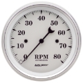 Picture of AutoMeter Gauge Tachometer 3-3/8in. 8K RPM In-Dash Old Tyme White