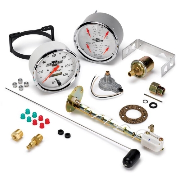 Picture of AutoMeter Gauge Kit 2 Pc. Quad & Speedometer 5in. Chevrolet Heritage Bowtie