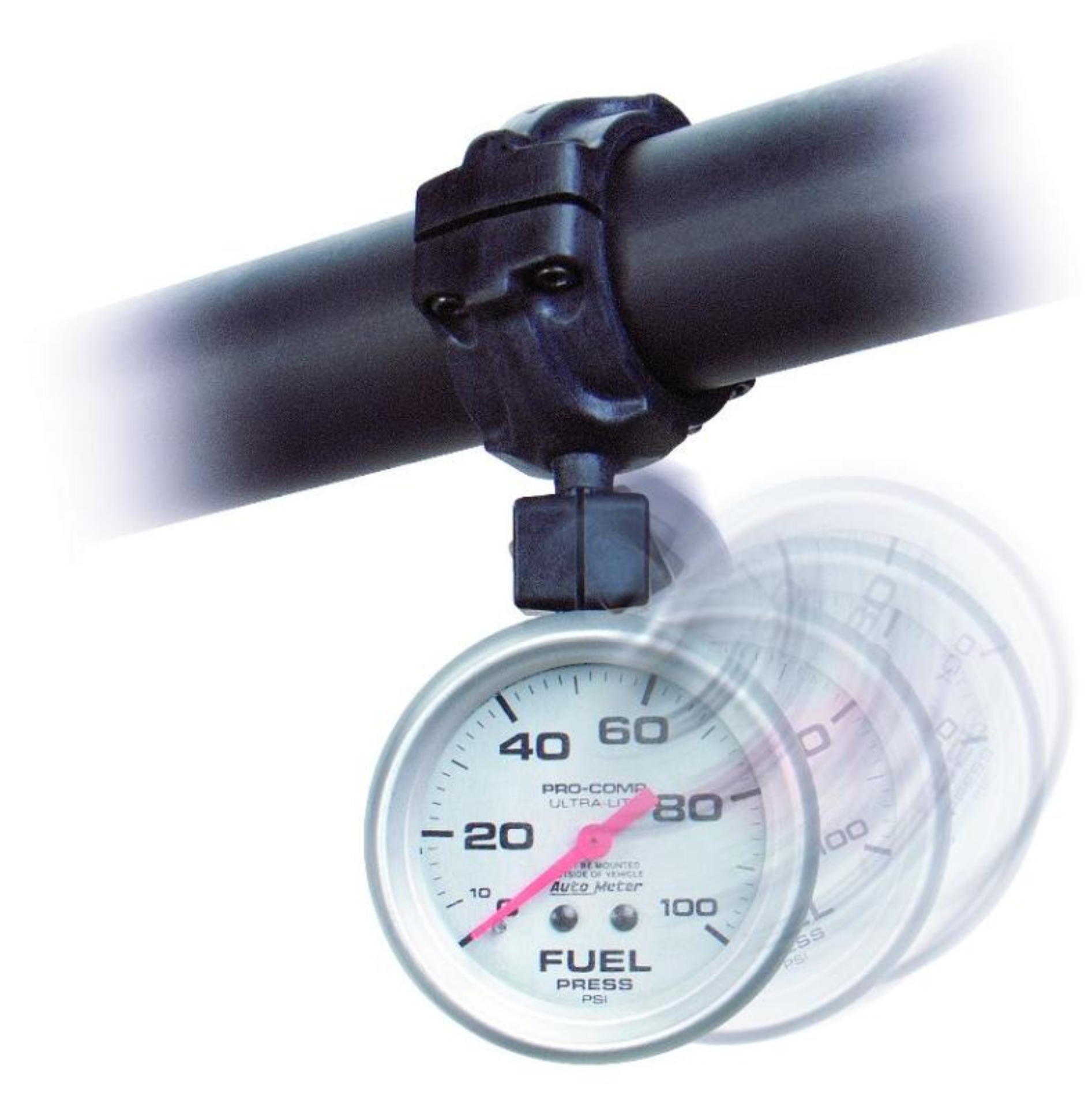 Picture of AutoMeter Gauge Mount Roll Pod For 1.75in. Roll Cage Fits 5in. Pedestal Tach Black
