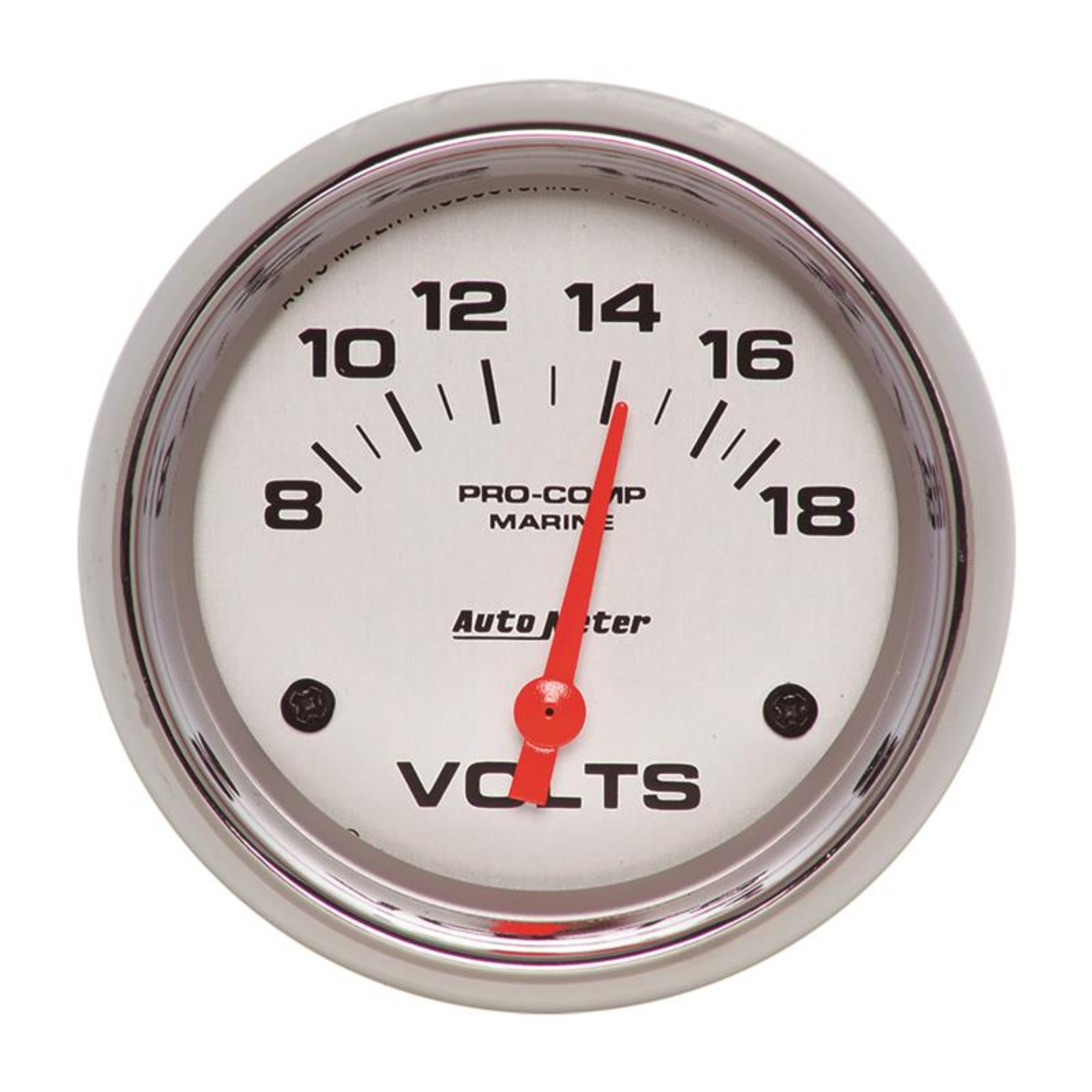 Picture of AutoMeter Gauge Voltmeter 2-5/8in. 18V Electric Marine Chrome