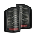 Picture of AlphaRex 14-18 GMC Sierra 1500/2500HD/3500HD LUXX-Series LED Tail Lights Alpha-Blk Actv Lgt Seq. Sig