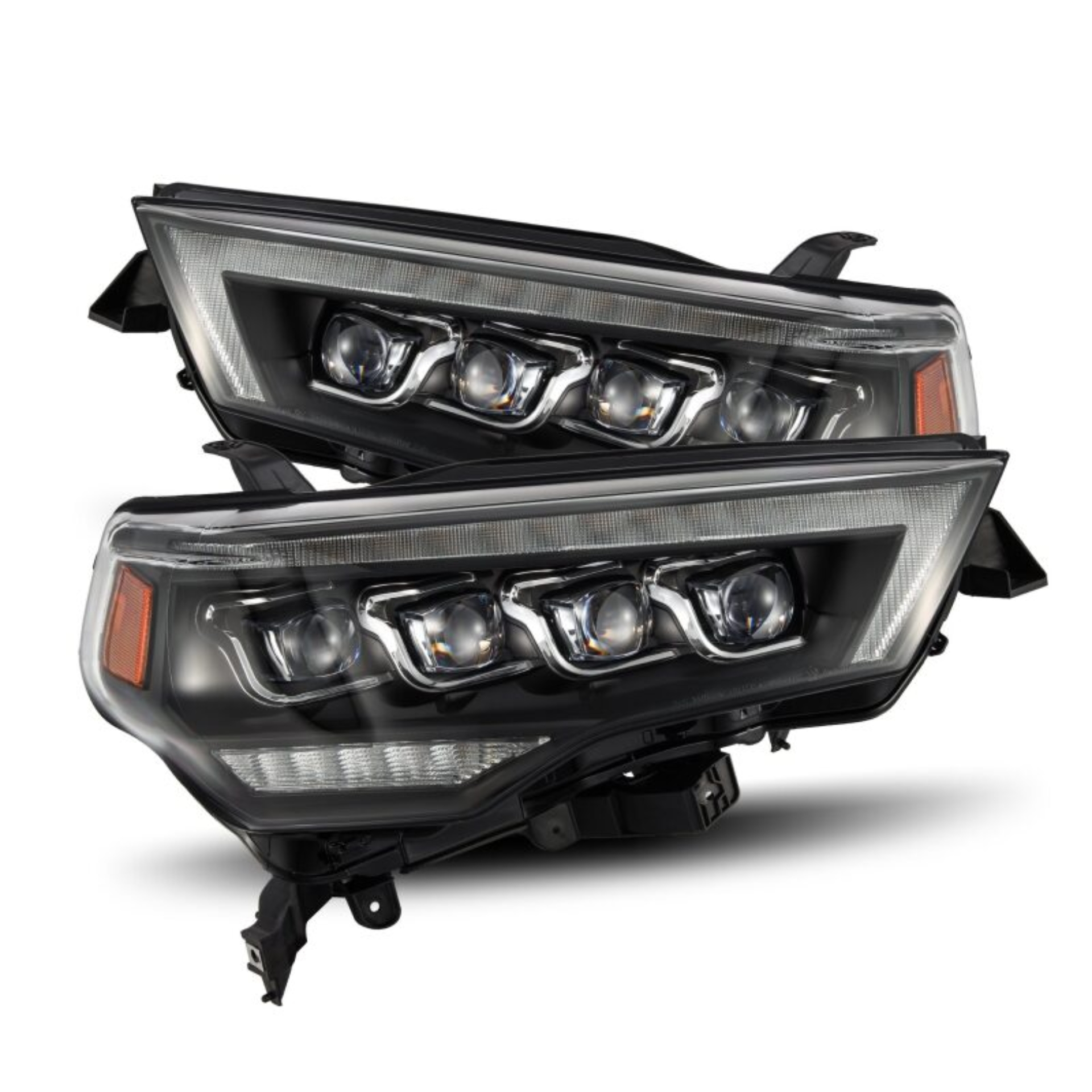 Picture of AlphaRex 14-22 Toyota 4Runner (2021 Req. Conv) NOVA LED Proj HL Blk w/Actv Light & Seq. Sig + SB DRL