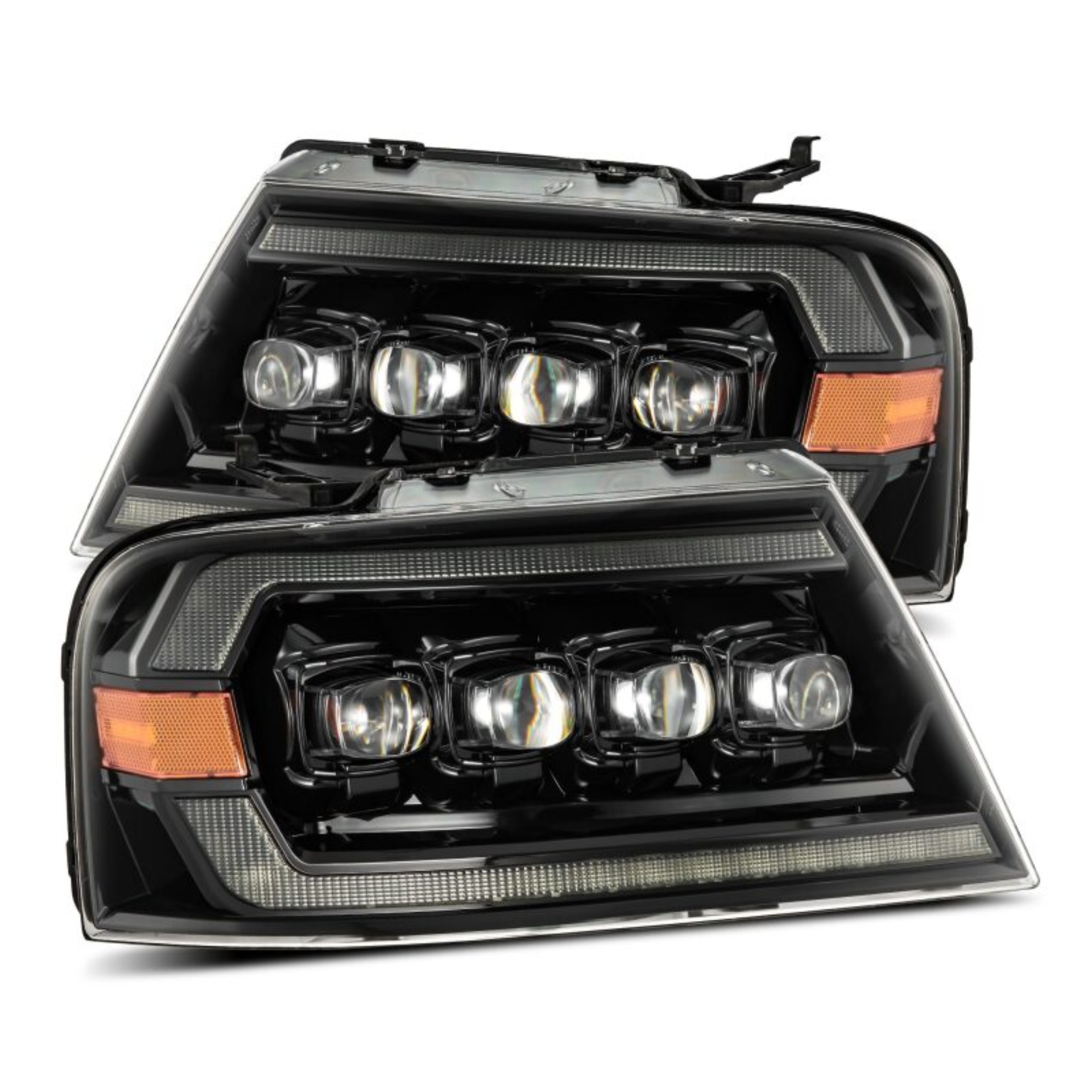 Picture of AlphaRex 04-08 Ford F-150 (No 2004 Heritage) NOVA-Series LED Proj HL Chrome w/Actv Light / Seq. Sig