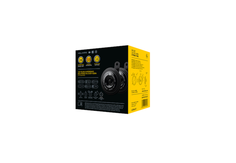 Picture of Hella Horn Kit Bx Blk Disc 92Mm 24V Univ