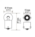 Picture of HELLA 5008SB Standard Series Incandescent Miniature Light Bulb