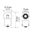 Picture of HELLA 5007SB Standard Series Incandescent Miniature Light Bulb
