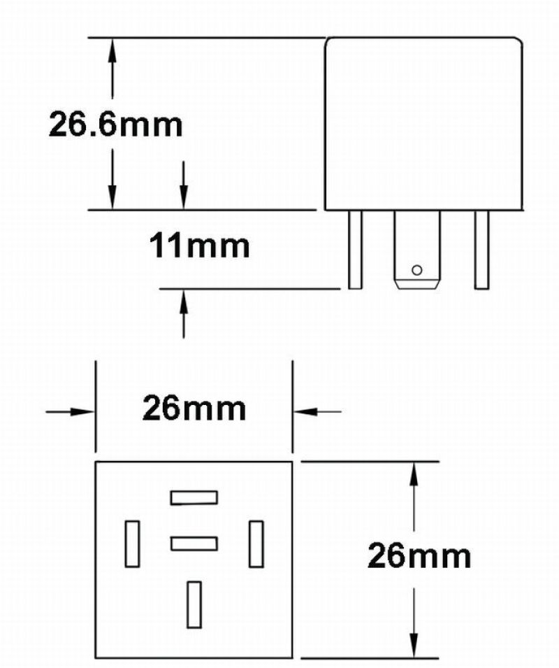 Picture of Hella Relay 12V 20/40A Spdt Res Sld
