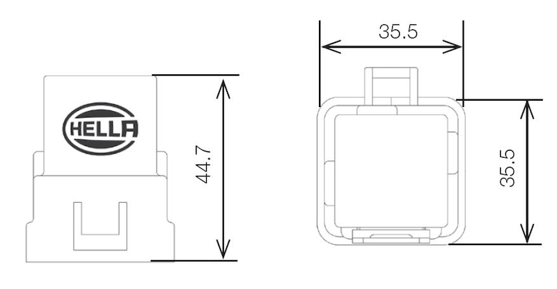 Picture of Hella Relay 12V 20/40A Spdt Res Wthr