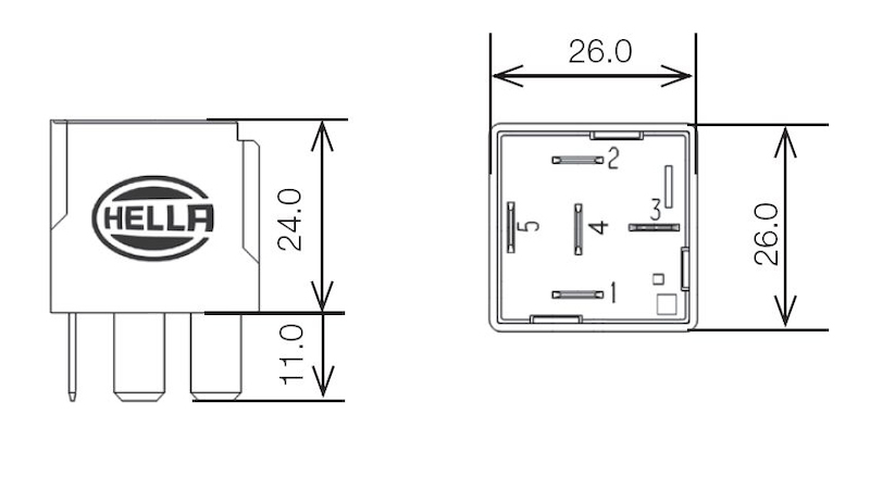 Picture of Hella Relay 24V 10/20A Spdt Res