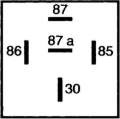 Picture of Hella Relay Mini Iso 5 Pole 12V Spdt Res Bkt