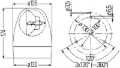 Picture of Hella Rotating Beacon H12V Yellow Mg12 2Rl