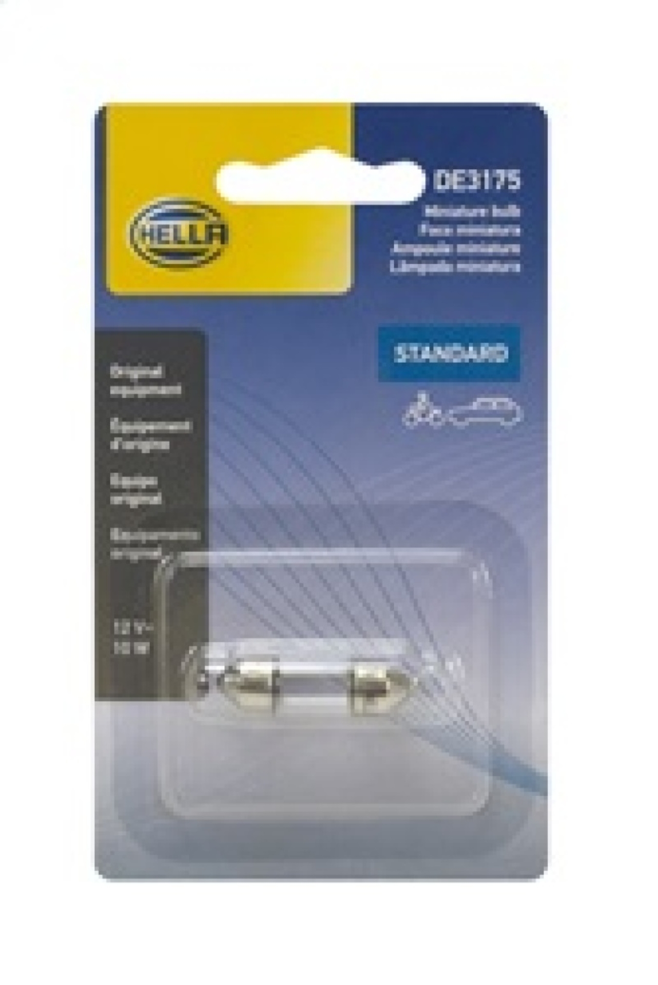 Picture of HELLA DE3175SB Standard Series Incandescent Miniature Light Bulb
