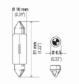 Picture of HELLA DE3175TB Standard Series Incandescent Miniature Light Bulb