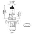 Picture of HELLA H13P50 Performance Series Halogen Light Bulb