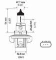 Picture of HELLA H13P50TB Performance Series Halogen Light Bulb