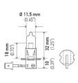 Picture of HELLA H3HD Heavy Duty Series Halogen Light Bulb