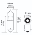 Picture of HELLA H5W Standard Series Halogen Miniature Light Bulb