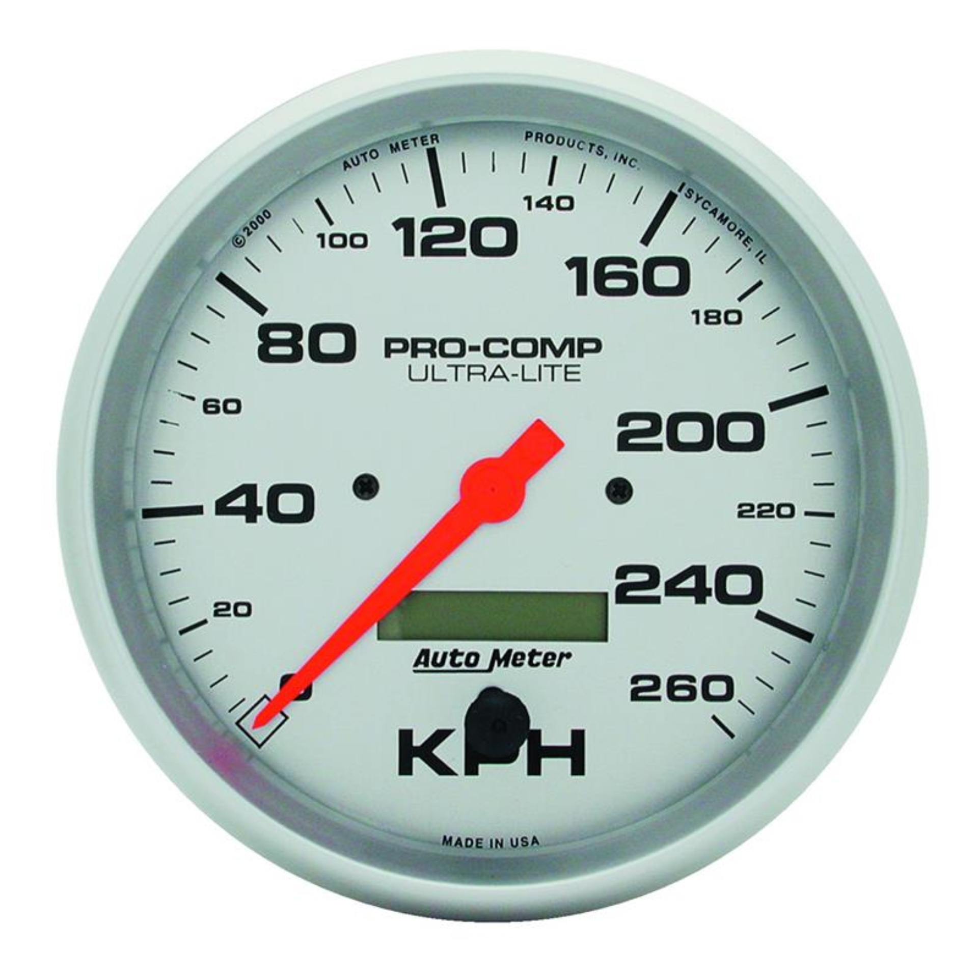 Picture of Autometer Ultra-Lite 5 inch 260 KPH In Dash Speedo