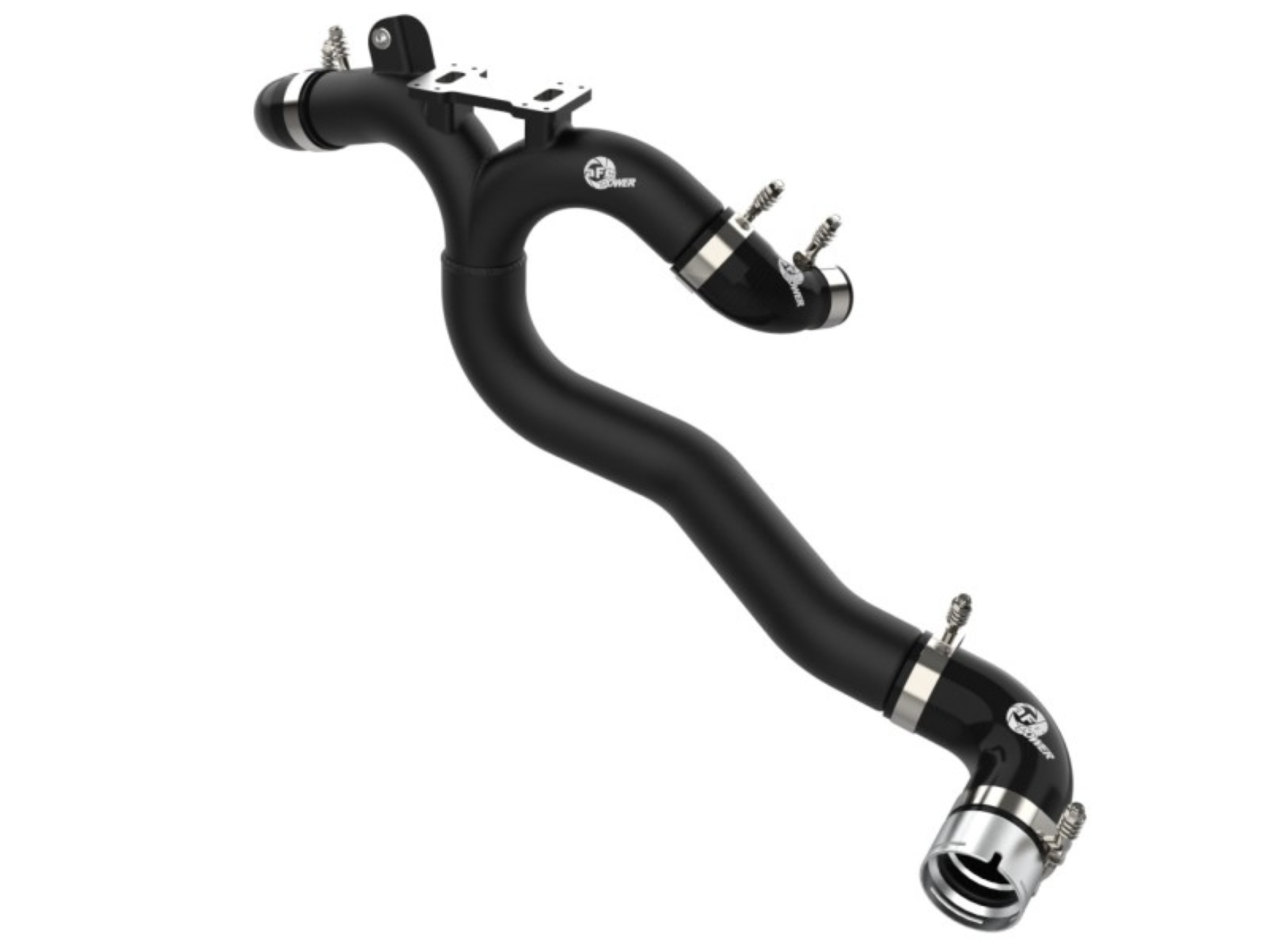 Picture of aFe Kia Stinger 18-22 V6-3.3L (tt) BladeRunner Hot Charge Pipe- Black