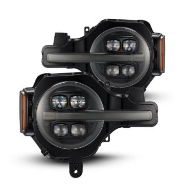 Picture of AlphaRex 21-23 Ford Bronco NOVA LED Proj Headlights Alpha-Black w/Activ Light/Seq Signal/DRL