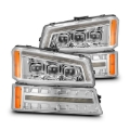 Picture of AlphaRex 03-06 Chevy Silverado 1500/2500HD/3500HD/Avalanche Chrome NOVA LED Proj Headlights