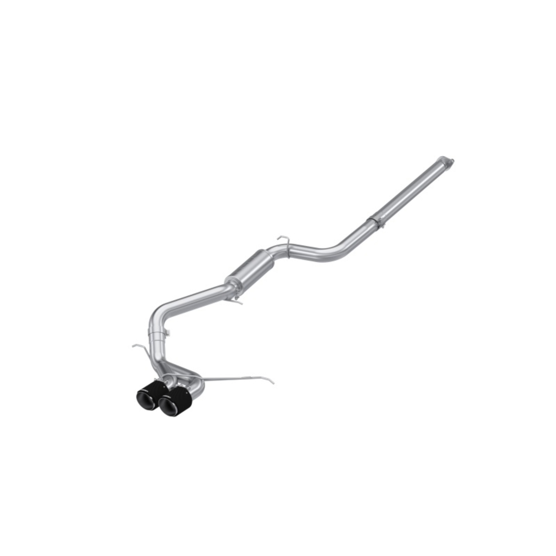 Picture of MBRP 13-18 Ford Focus ST 2.0L EcoBoost SS 3in Cat-Back Dual Outlet w/ Carbon Fiber Tips - T304