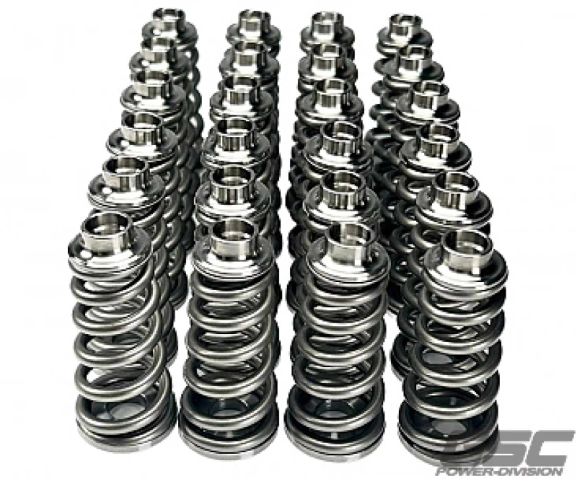 Picture of GSC P-D Porsche GT3/GT3 (991) Single Conical Valve Spring Ti Retainer Steel Spring Seat Kit