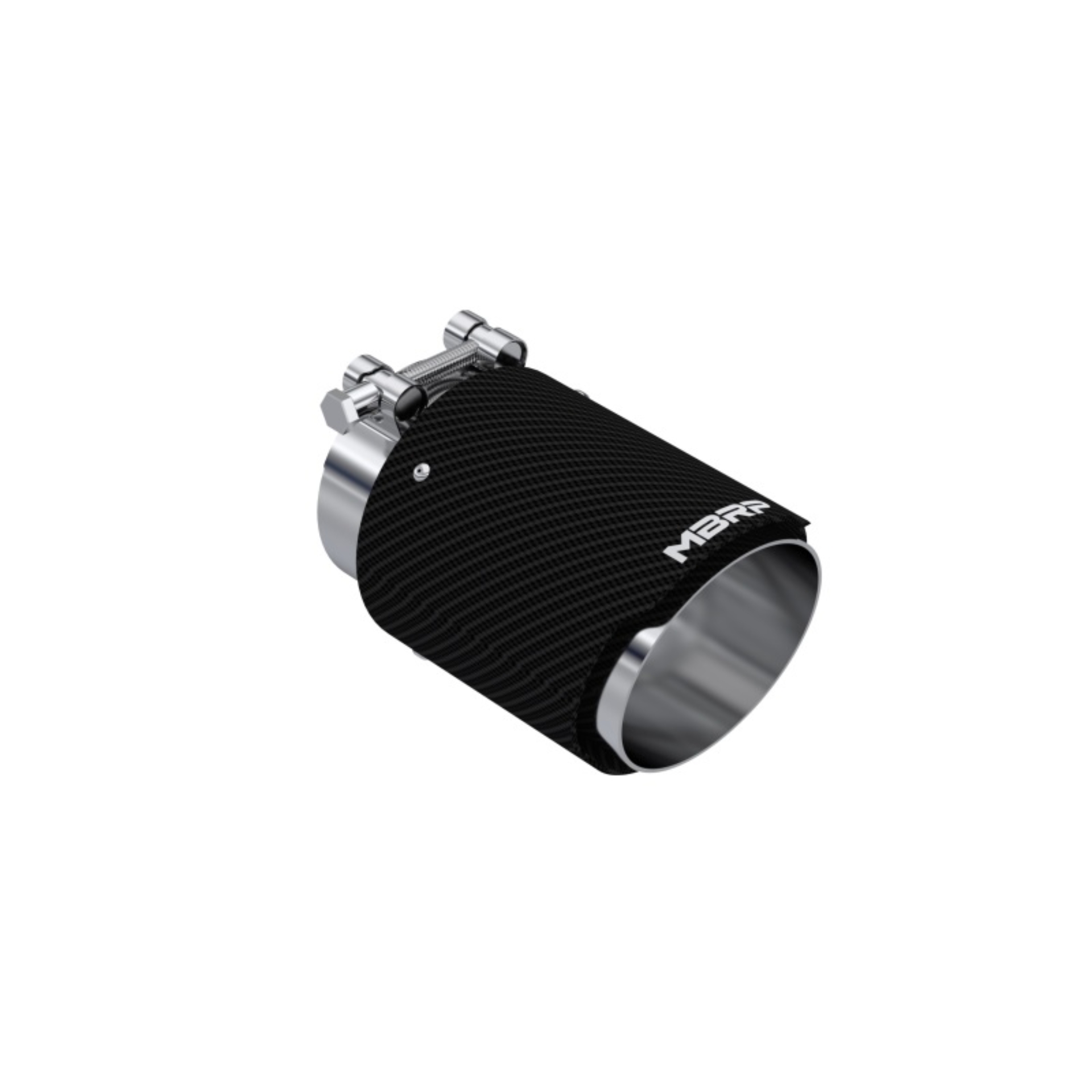 Picture of MBRP Universal Carbon Fiber Tip 3in ID / 4in OD Out / 6.13in Length Angle Cut Dual Wall