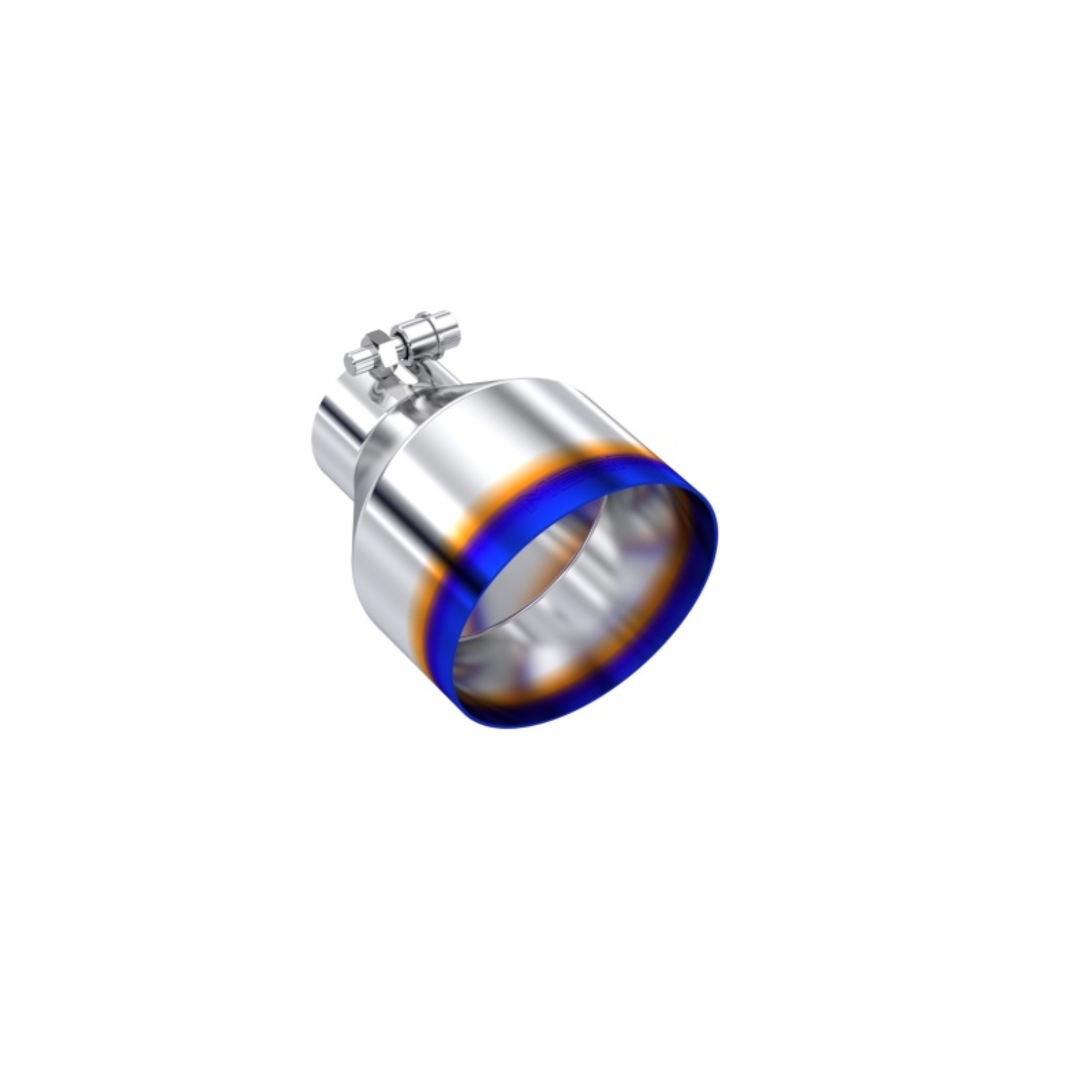 Picture of MBRP Univ. T304 Stainless Steel Burnt End Tip 2.5in ID / 5in OD / 6.5in Length Angle Cut Single Wall
