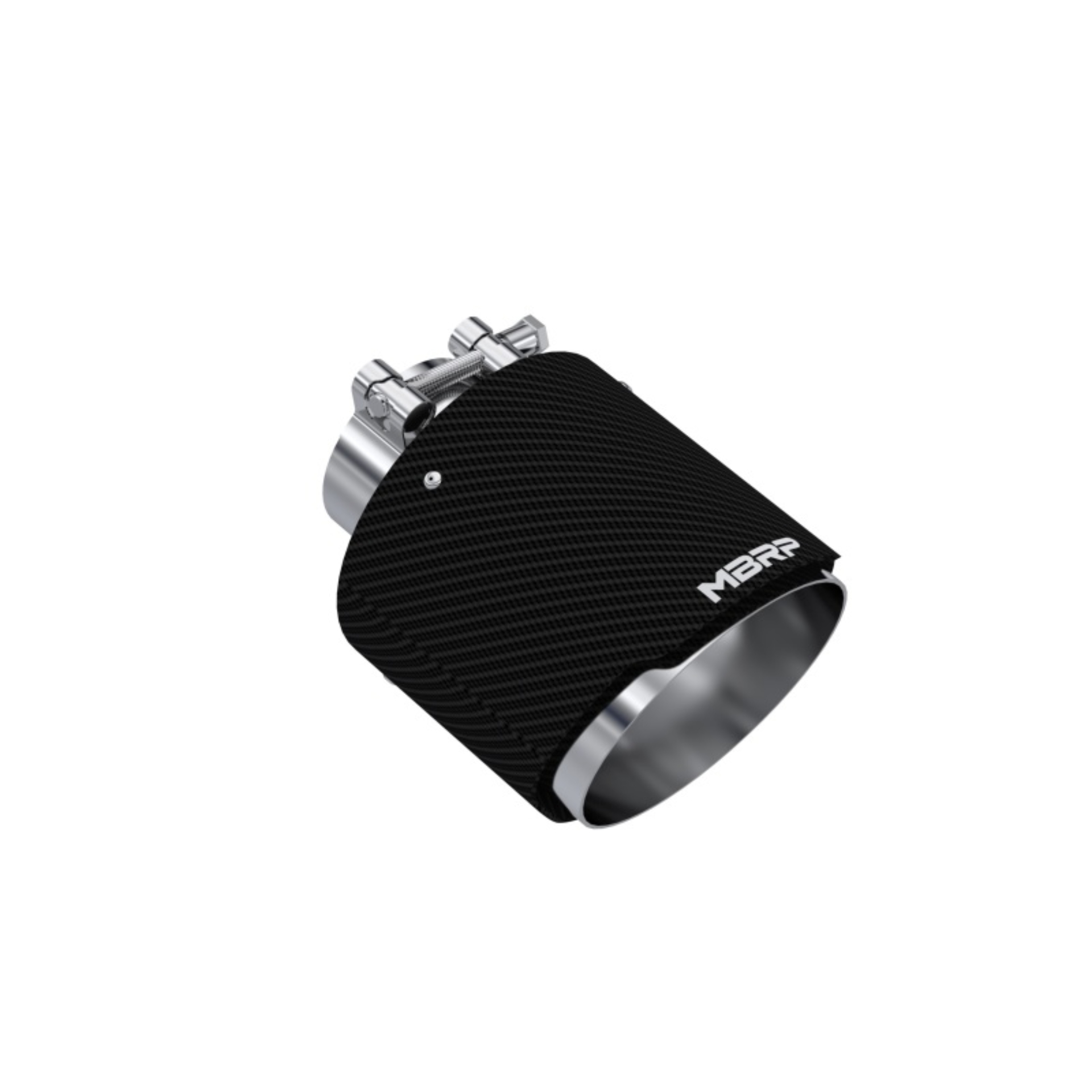 Picture of MBRP Universal Carbon Fiber Tip 2.5in ID / 5in OD Out / 6.5in Length Angle Cut Dual Wall