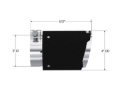 Picture of MBRP Universal Carbon Fiber Tip 3in ID / 4in OD Out / 6.13in Length Angle Cut Dual Wall