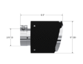 Picture of MBRP Universal Carbon Fiber Tip 2.5in ID / 5in OD Out / 6.5in Length Angle Cut Dual Wall