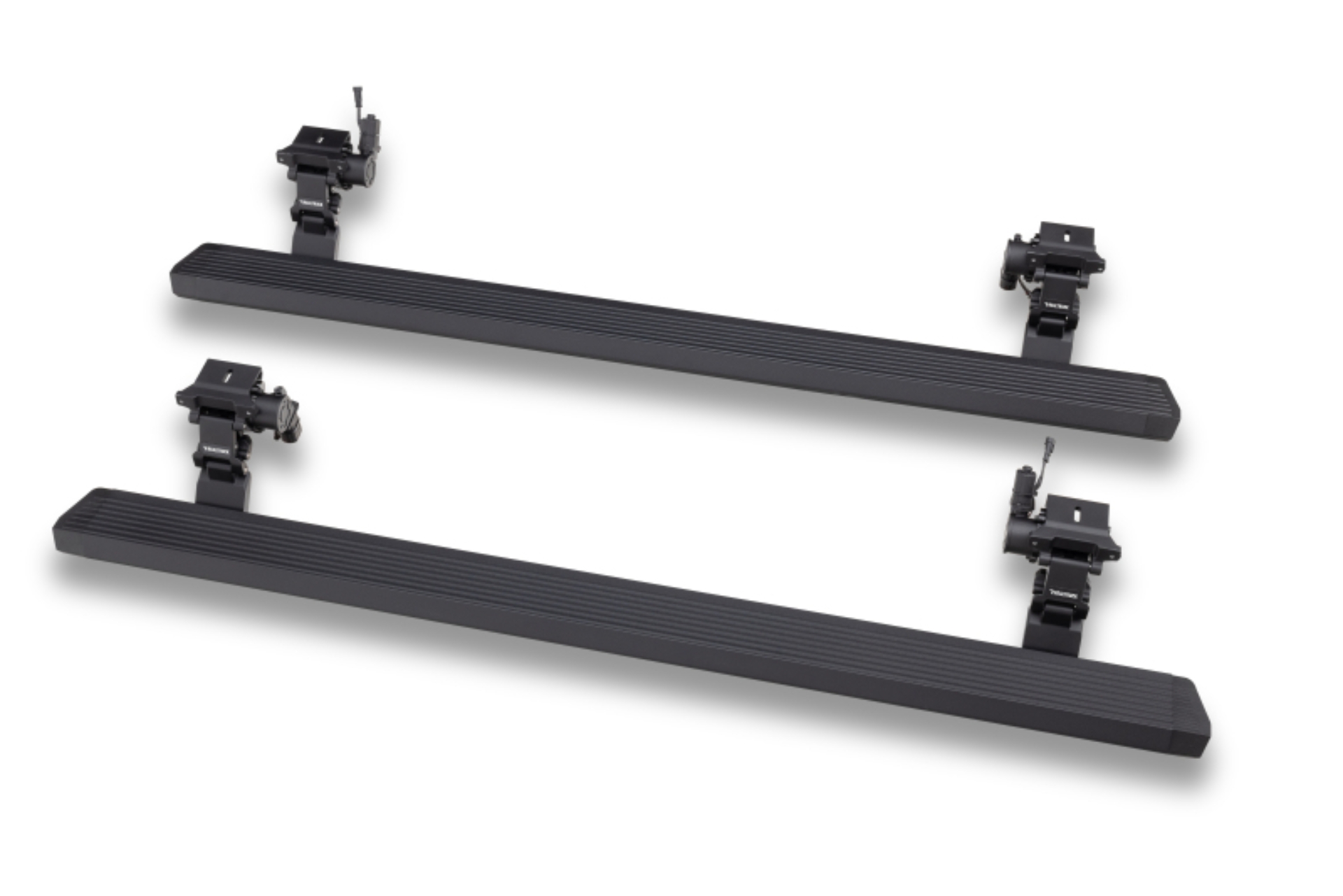 Picture of RealTruck 20-24 Jeep Gladiator CC 4dr VoltStep Electric Running Board Kit (Cut/Drill Req.) - Tex Blk