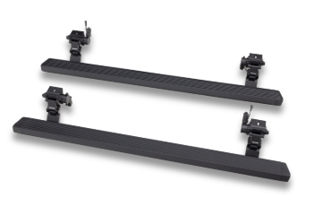Picture of RealTruck 20-24 Jeep Gladiator CC 4dr VoltStep Electric Running Board Kit (Cut/Drill Req.) - Tex Blk