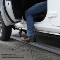 Picture of RealTruck 07-17 Jeep Wrangler 2dr VoltStep Electric Running Board Kit (Cut Req.) - Tex. Blk