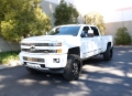 Picture of RealTruck 15-19 Chevy Silverado 25/3500HD CC Dsl 4dr VoltStep Electric Running Board Kit - Tex. Blk