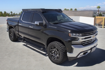 Picture of RealTruck 19-25 Chevy Silverado 1500 CC 4dr VoltStep Electric Running Board Kit - Tex. Blk