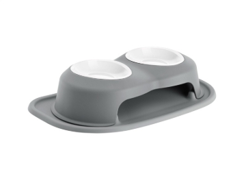 Picture of WeatherTech Pet Feeding System Double High 16oz 4in. Poly Bowl - Dark Grey