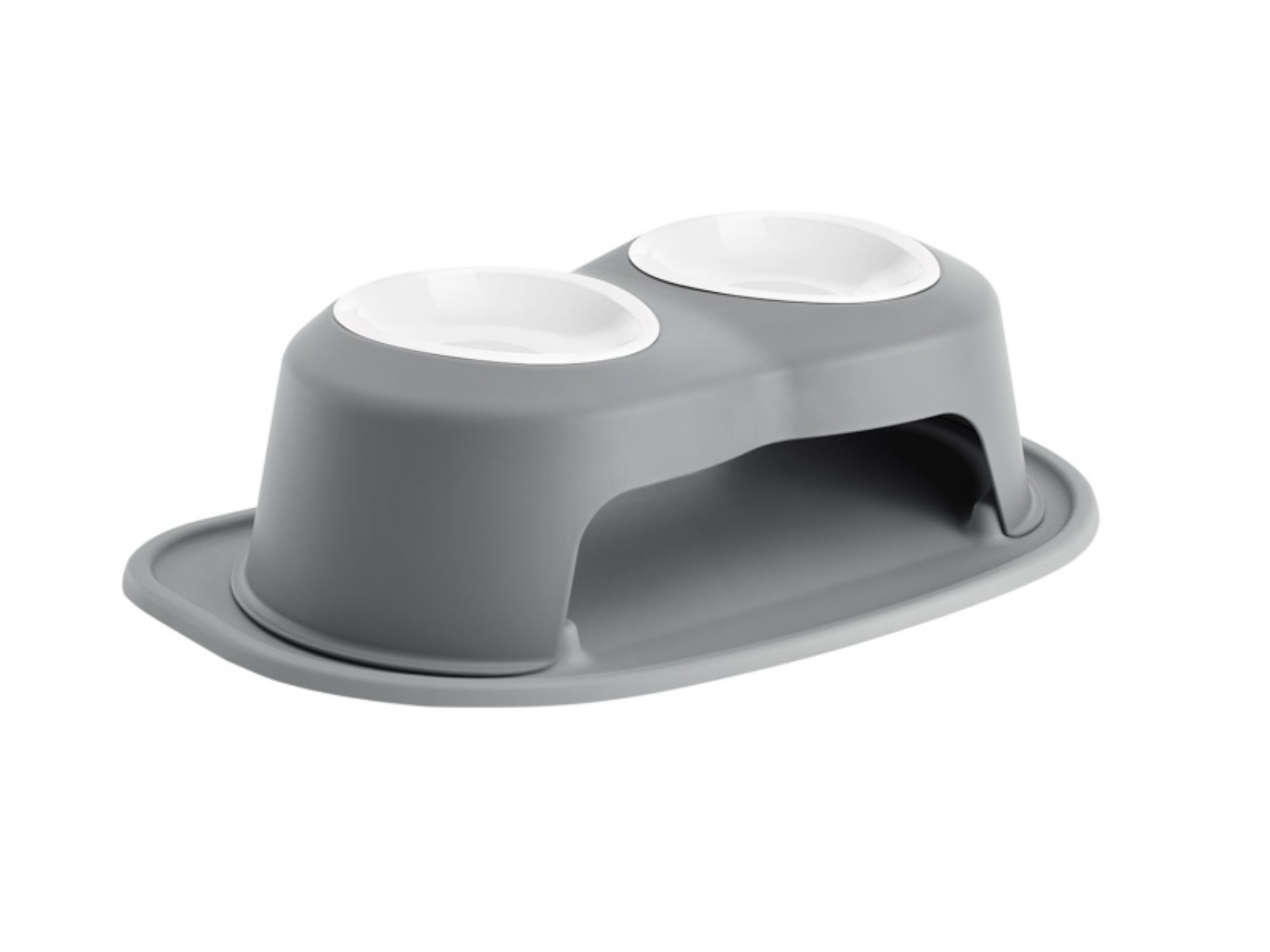 Picture of WeatherTech Pet Feeding System Double High 32oz 6in. Poly Bowl - Dark Grey