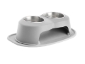 Picture of WeatherTech Pet Feeding System Double High 32oz 6in. Stainless Bowl - Light Grey