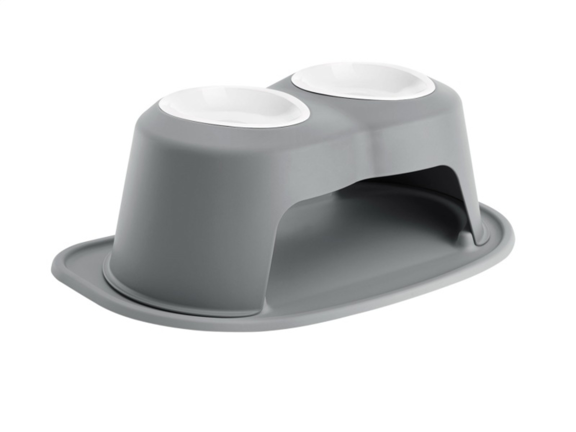 Picture of WeatherTech Pet Feeding System Double High 32oz 8in. Poly Bowl - Dark Grey