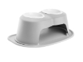 Picture of WeatherTech Pet Feeding System Double High 32oz 8in. Poly Bowl - Light Grey