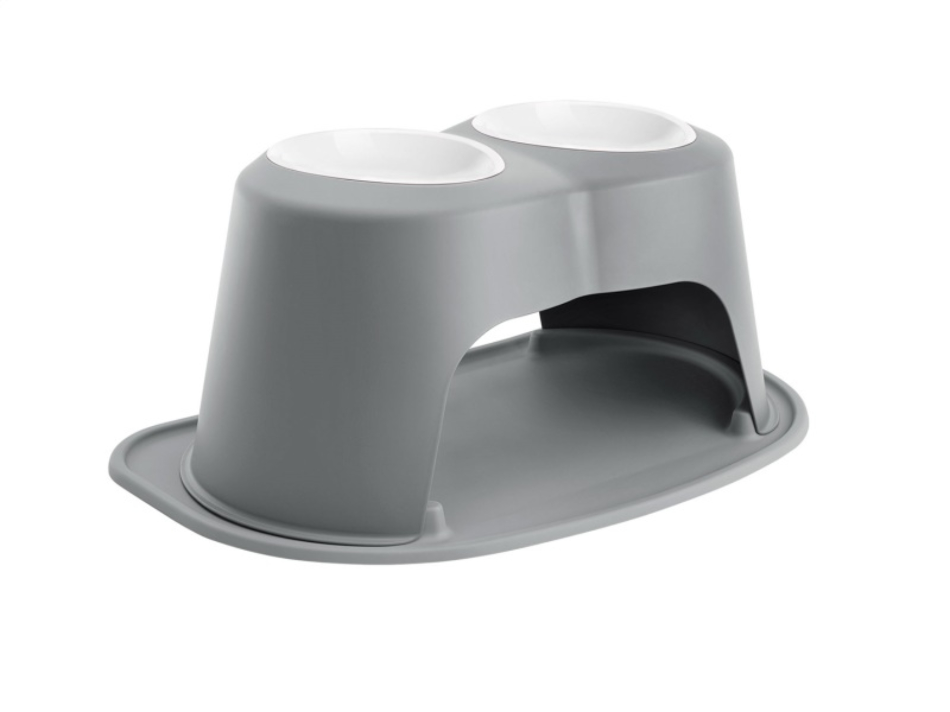 Picture of WeatherTech Pet Feeding System Double High 64oz 10in. Poly Bowl - Dark Grey