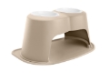 Picture of WeatherTech Pet Feeding System Double High 96oz 14in. Poly Bowl - Tan