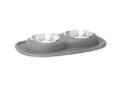 Picture of WeatherTech Pet Feeding System Double Low 16oz 2in. Stainless Bowl - Dark Grey