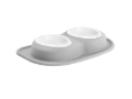 Picture of WeatherTech Pet Feeding System Double Low 32oz 3in. Poly Bowl - Light Grey