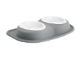 Picture of WeatherTech Pet Feeding System Double Low 64oz 3in. Poly Bowl - Dark Grey