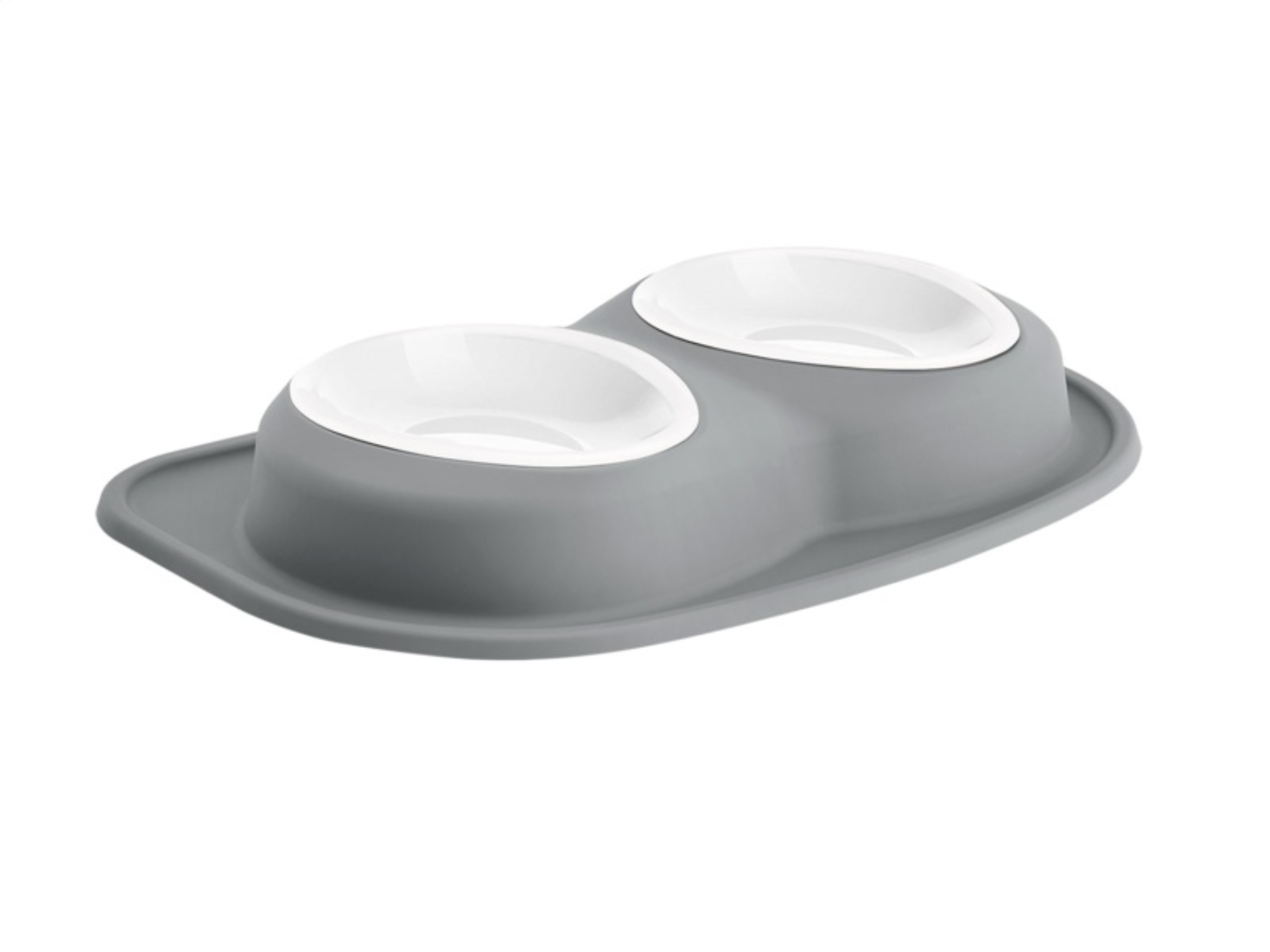 Picture of WeatherTech Pet Feeding System Double Low 64oz 3in. Poly Bowl - Dark Grey